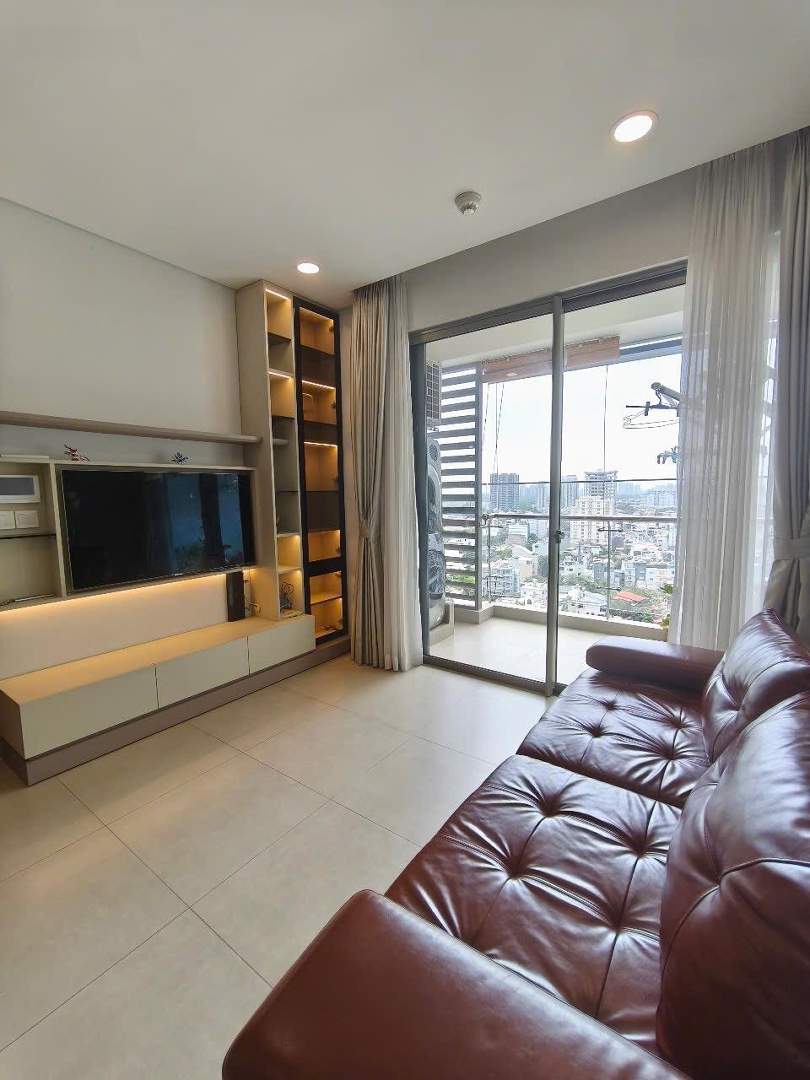 Cho Thuê Căn Hộ Sky89 Q7, 2 Phòng Ngủ69M2 Full Nt Mới, Giá Thuê 15 Triệu/Tháng