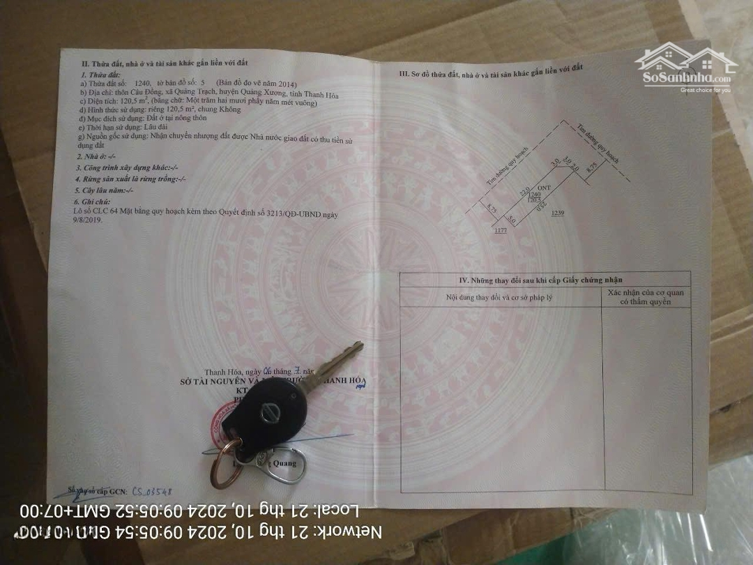 Chính Chủ Bán Lô Góc Mb 3213 Quảng Trạch Quảng Xương Thanh Hóa