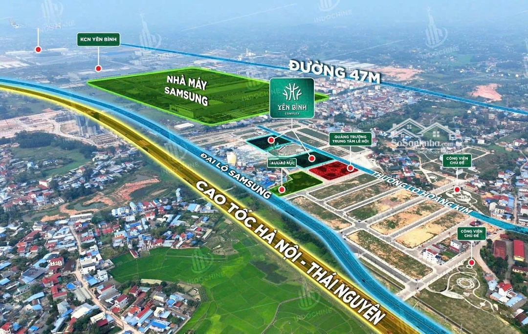 Bán Căn Chung Cư Yên Bình Complex Phổ Yên Hướng Hồ Nằm Trong Kđt Yên Bình Xanh Hơn 70Ha