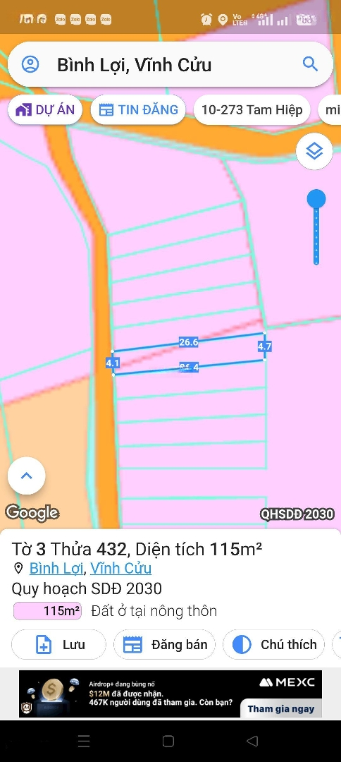 Đất Nền Sổ Riêng Thổ Cư 100%, Hỗ Trợ Ngân Hàng 500 Triệu.