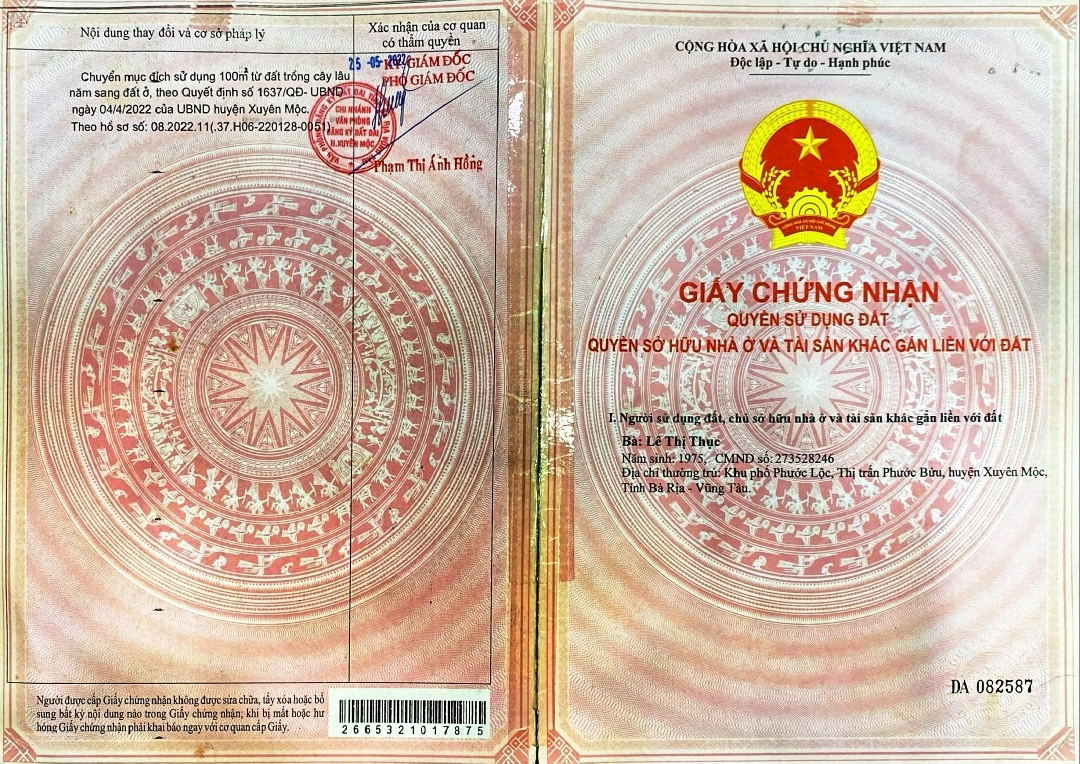 Cần Bán Đất Ở Tại Trung Tâm Xã Bưng Riềng, Sát Khu Bảo Tồn Thiên Nhiên Bình Châu Phước Bửu
