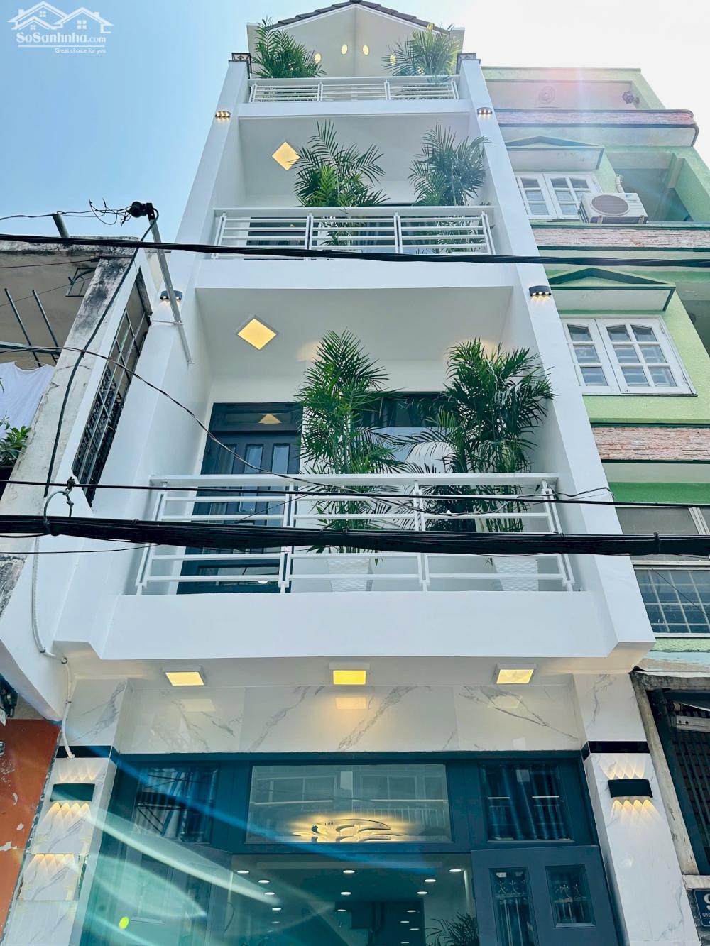 Bán nhà mới 4 tầng, HXH 6m Bành Văn Trân, khu sang giá chỉ 6.99 tỷ TL