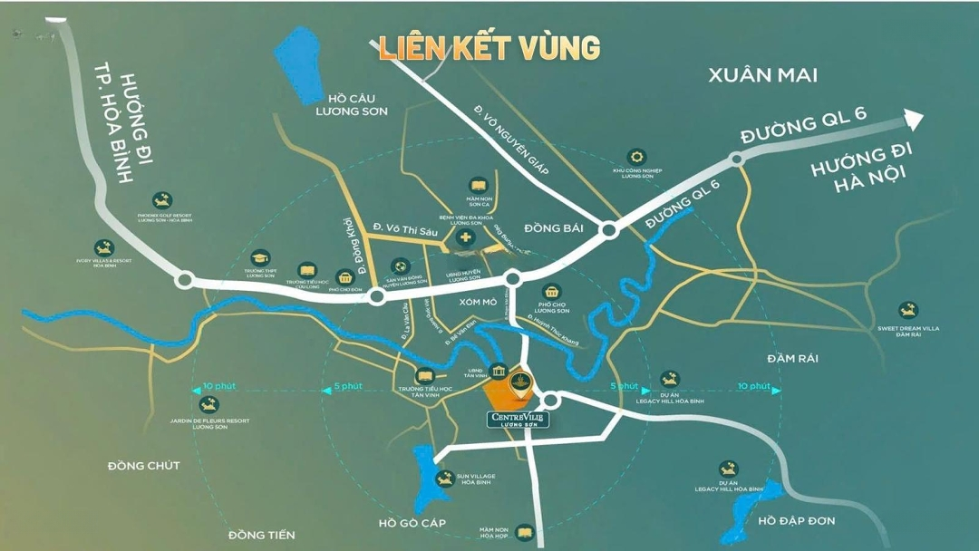 Chỉ Từ 2.X Tỷ Sở Hữu Ngay Lô Đất Cạnh Khe Thoáng Tại Dự Án Centre Ville Lương Sơn, Hướng Mát