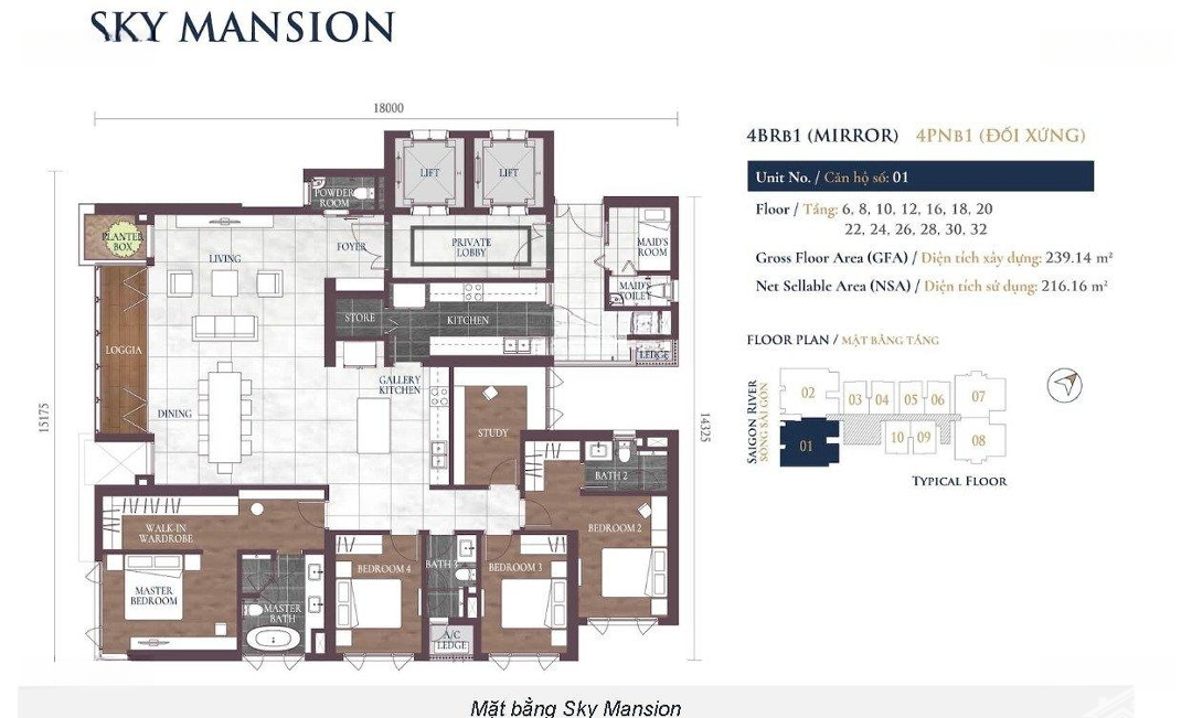 Bán Căn Sky Mansion 5 Phòng Ngủ239M² Tầng Cao Đẹp Nhất Dự Án Feliz En Vista View Sông Sg - Lh Phát Tâm