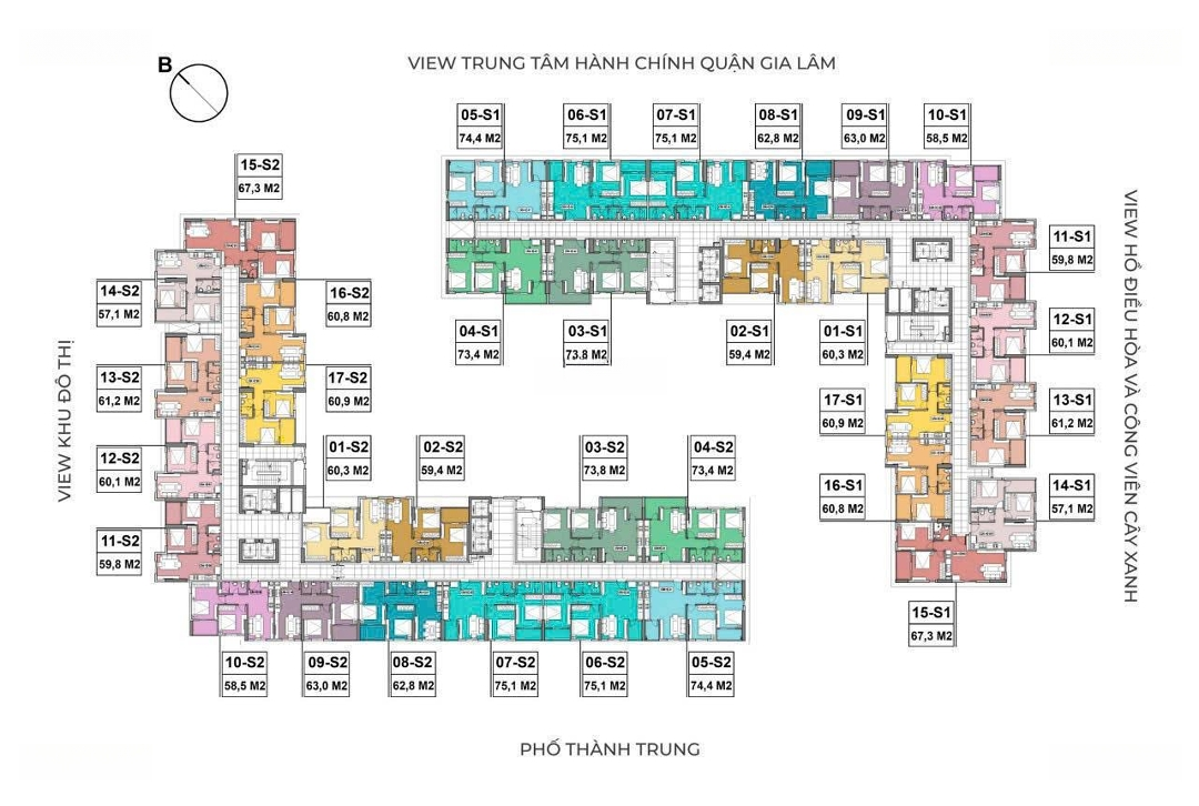 Bán Căn Hộ Bluestar, 3,08 Tỷ, 60,9M2, 2 Phòng Ngủ 1 Vệ Sinhtại Võ Trung Thành, Trâu Quỳ, Gia Lâm, Hà Nội, Hot!