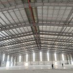 Bán kho xưởng mới xây tdt: 10.000m2, xd: 7.100m2, KCN Xuyên Á, Long An