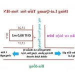 bán đất chính chủ 80m sổ đỏ cất két