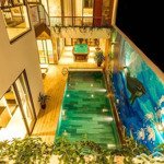 bán villa homestay hội an 50m ra biển an bàng, 235m2 3 tầng bể bơi dòng tiền 250 triệu/tháng