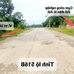 bán lô 198m2 bám tỉnh lộ 516b, ngay trung tâm lam sơn, cách ccn 2km, công chứng ngay,lh: 0911699686