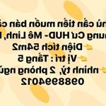 cần bán căn Chung Cư HUD- Mê Linh Hà Nội chỉ nhỉnh tỷ Diện tích 54m2, 2 phòng ngủ, cam kết bán đúng giá chủ thu