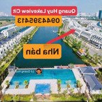 bán nhà phố thương mại lakeview dt: 100m2 5x20m trệt 3lầu mặt hồ đường 25m hoàn thiện đẹp chỉ 16 tỷ