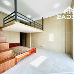 căn hộ dịch vụ duplex cao cấp + ban công full nội thất - rộng 30m2 - ngay cầu tham lương