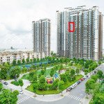 2pn+ loại 64m2, view công viên botanic - phố đi bộ malibu, masteri waterfront. trục căn 05a tòa h1