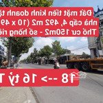 đất mặt tiền kinh doanh kế ct mỹ phước tân vạn, p. tân bình, tp. dĩ an