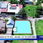 property s - bán lô góc đường nhựa 306 m2 đất thổ cư. ngang 15 m, cách ubnd, trường học chỉ 350 m