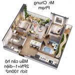 hàng ngon giá tốt! cần bán căn hộ 2pn + 1 diện tích 100m2. giá nghe là mua