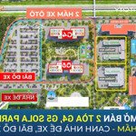 booking g5, g6 sola park giá chỉ 6xtr/m, ck 16%, htls 0% trong 30t, 2 hầm để xe vinhomes smart city