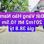 bán đất vàng xây ccmn quận đống đa 201m2 mt 10.5m giá 38,8 tỷ vnd tại phố hào nam, nhà 5 tầng, 60tr