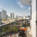 cho thuê căn hộ nội thất cao cấp có thang máy, ban công, cửa xổ view landmark tại p22 - bình thạnh