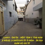 bán đất 2 mặt tiền - sổ đỏ -150m2 - giá rẻ - hẻm ô tô phường 6, quận 8, tp hồ chí minh