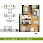 chính chủ 100% bán căn 2 ngủ 2 vệ sinh rộng 70m2 tầng trung tại chung cư hoà bình green city