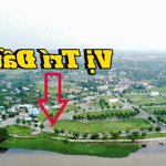 bán lô góc 135m2 view trực diện sông khu dân cư an lộc phát, đường 17.5m sổ hồng sẵn giá 1.2 tỷ tl