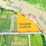 chính chủ bán gấp lô đất 2653m2 giá 3.813 tỷ (1.5tr/m2) giá ngân hàng định giá 5 tỷ!