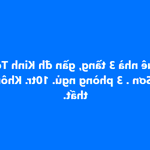 Cho thuê nhà gần đh Kinh Tế, Mỹ An Ngũ Hành Sơn . 3 tầng, 3 phòng ngủ, 10tr