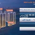 bán cc vinhomes smart city, tòa g5, 42,8m2, thiết kế 1n+ , tiến độ siêu giãn, nhận nhà 2027