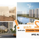 cho thuê căn hộ 2pn có slot đỗ ô tô phân khu masteri west heights giá 12 triệu, miễn phí dịch vụ