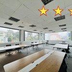 văn phòng quận 1 view kính - 90m2 trần cao 2,9m + full nội thất + phòng họp riêng + pantry riêng