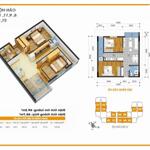 3.0X TỶ CĂN HỘ CHUNG CƯ THE GOLDEN AN KHÁNH, 2 NGỦ 65.7M2, BAN CÔNG ĐÔNG NAM, VỀ Ở NGAY