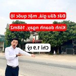 11tr/m2 đất mặt quốc lộ- sẵn sổ chỉ 1,1km đến tt huyện yên thủy, hòa bình. tổng giá 1,89 tỷ bao sổ