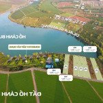 bán đất hồ cánh bướm thị trấn lộc thắng 783m2 ngang 11,5m dài 70m mặt tiền hồ có qh thổ cư 2tỷxxx