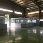 cho thuê xưởng dt 4000m2 giá 200tr kcn tân phú trung