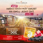 bán đất dự án agora city nằm ngay mặt tiền đường đt818 giá từ 18tr/m2, có sổ sẵn, cọc 50tr nhận nền