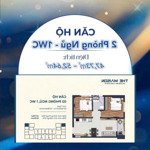 bán gấp suất cđt căn hộ the maison, diện tích 52,6m2 căn 2 phòng ngủ-1 wc, căn góc view đẹp,giá tốt