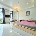 [khai trương] studio 40m2 - full nt, thang máy, bảo vệ, bãi ô tô - cách ngã tư hàng xanh 100m