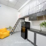 duplex tone hồng xinh xắn full nt ở 2 người thoải mái gần chợ hạnh thông tây - thang thoát hiểm vip