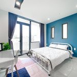 cho thuê chdv/cc mini studio 35m2 ban công, full nt, thang máy tại phan xích long, phú nhuận