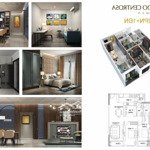 cho thuê ch 2pn+1 tại hado centrosa garden, 30 triệu, 107m2, căn góc, tầng trung, view q1, đông nam