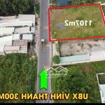 hàng hiếm hơn 1000m2 có sẵn thổ cư mặt tiền hùng vương xã vĩnh thanh gần vd3: 0865992269