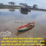 chính chủ bán lô đất mặt tiền biển view cực đẹp tại khu du lịch làng chài, hàm ninh