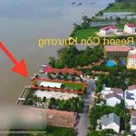 bán nền 3 mt, view sông hậu, dtsd 1.364m2 33tr/m2, đang cho thuê 480tr/năm