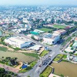 bán đất thổ cư mt huỳnh văn nhứt, trung tâm tp. tân an, vị tri đối diện sông bảo định