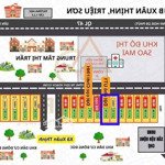 hàng hiếm bán đất nền có dt: 128m2 cạnh kđt sao mai xuân thịnh, triệu sơn, thanh hóa