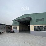 cho thuê kho xưởng 5000m2 (xd: 1500m2) ở mỹ yên, bến lức. xây mới, đường xe container, trạm 250kva