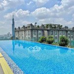 căn hộ 2pn paris hoàng kim trung tâm q2, tầng cao view landmark, giá full gồm 3 máy lạnh,tủ bếp,nệm