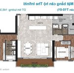 bán căn hộ the infiniti dt: 145m2 3pn 3wc view sông cả cấm và pmh ban công siêu rộng dài giá 9,8 tỷ