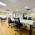 cho thuê vp sẵn fitout nội thất trần hưng đạo, ngay bùi viện... dt: 80m2 - 39 triệu